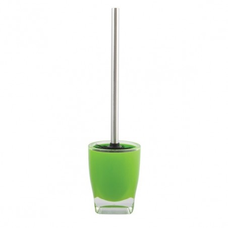 Brosse Wc avec support Acrylique & Inox TAHITI Vert MSV MSV