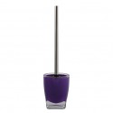 Brosse Wc avec support Acrylique & Inox TAHITI Violet MSV MSV