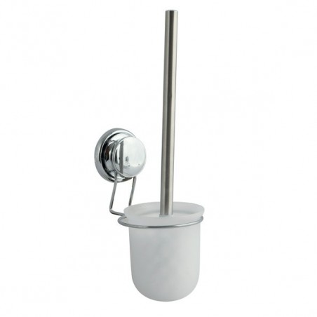 Brosse Wc avec support MEGA VENTOUSES Acier Chromé MSV MSV