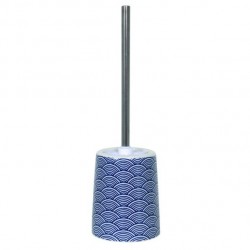 MSV Toilet Brush with Holder Ceramic BENTO Blue MSV