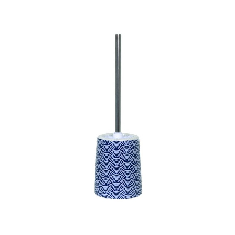 MSV Scopino per WC con Supporto Ceramica BENTO Blu MSV
