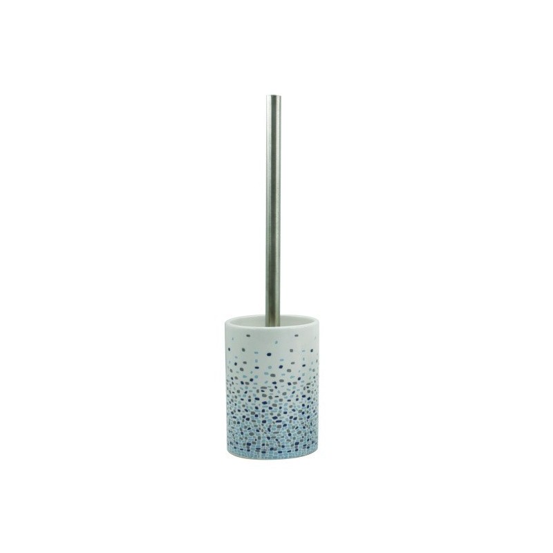 MSV Escobillero con Soporte de Cerámica Azul BREST MSV
