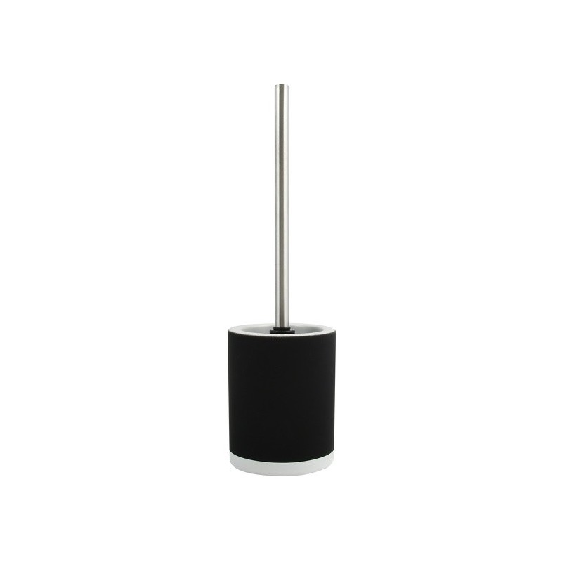 MSV Toilet Brush with CAGLIARI Black Ceramic Holder MSV