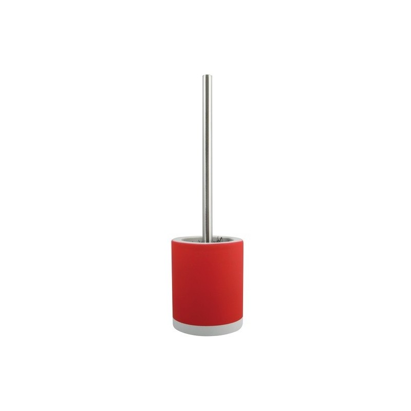 MSV Toilet Brush with CAGLIARI Red Ceramic Holder MSV