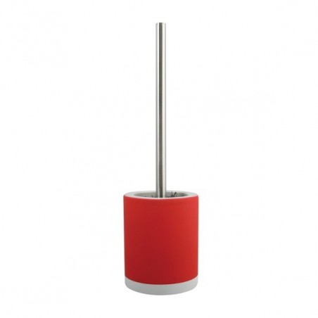 MSV Toilet Brush with CAGLIARI Red Ceramic Holder MSV
