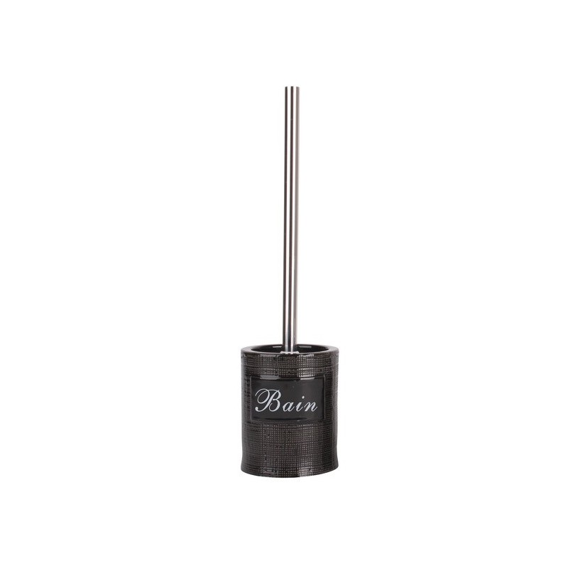 spirella Brosse wc avec support Céramique DINAN Noir MSV
