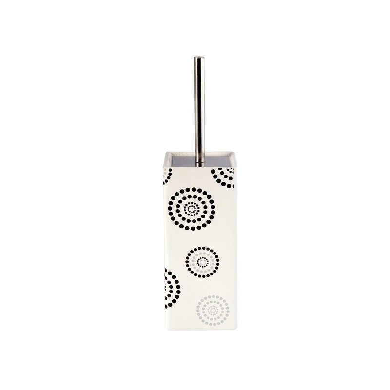 MSV WC-Bürste mit gemustertem DOTS-Keramikhalter MSV