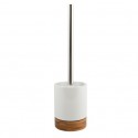MSV scopino WC con supporto ceramica e bambù TALLINN bianco MSV