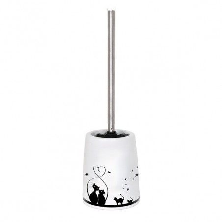 Brosse Wc avec support Céramique GATITOS Blanc MSV MSV