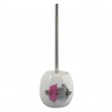 MSV Toilet Brush with Holder Ceramic JAVA Borneo Pattern MSV