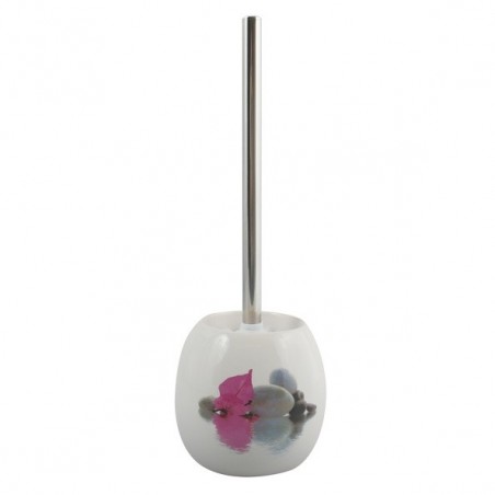 MSV Toilet Brush with Holder Ceramic JAVA Borneo Pattern MSV