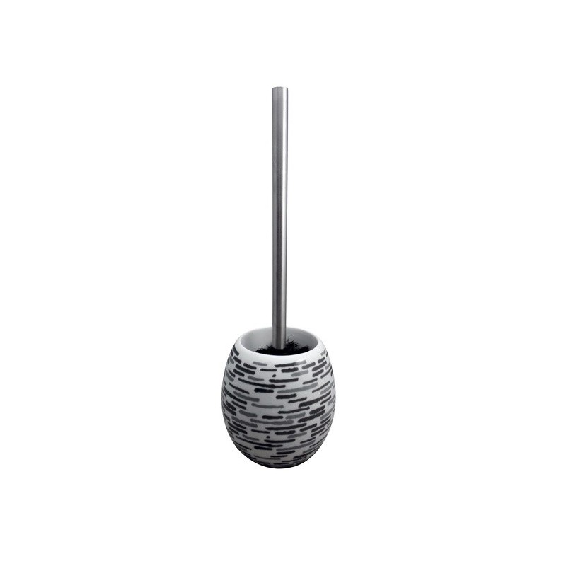 MSV Toilet Brush with Ceramic Holder JAVA LOFT Gray MSV