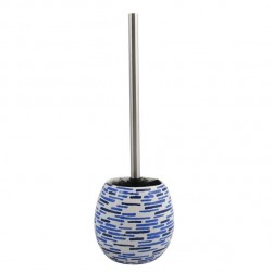 MSV Escobillero con Soporte Cerámico JAVA LOFT Azul Oscuro MSV