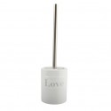 Brosse Wc avec support Céramique LOVE Blanc MSV MSV