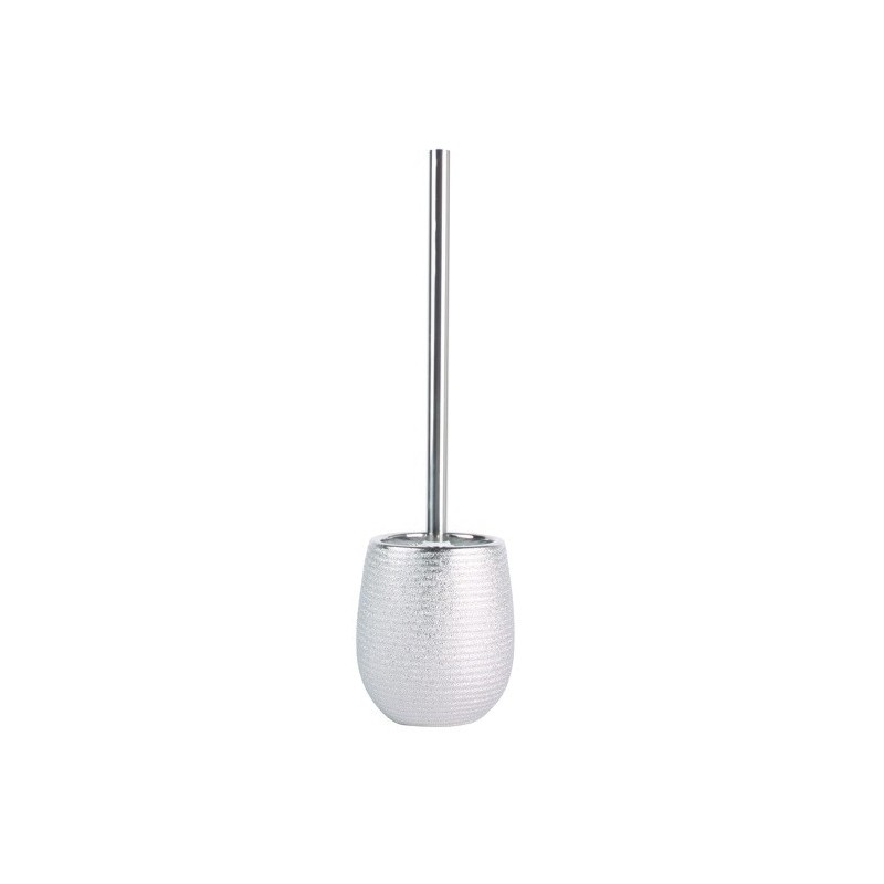MSV Escobillero con Soporte de Cerámica Plata OMAN - Bisagras de Acero Inoxidable MSV