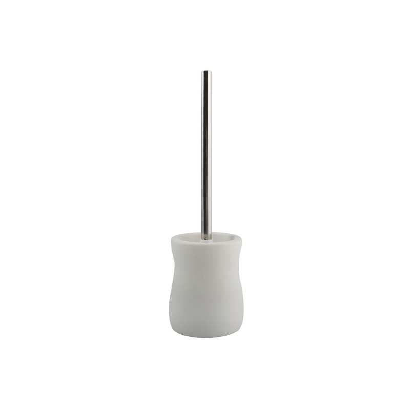 MSV Toilet Brush with Ceramic Holder PALMA White