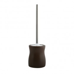 MSV Escobillero con Soporte Cerámica PALMA Chocolate MSV