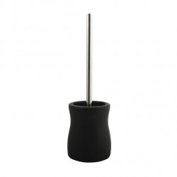 MSV Toilet Brush with Holder Ceramic PALMA Black MSV