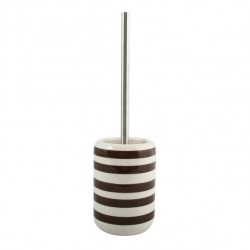 MSV Toilet brush with holder Ceramic SEAUVILLE Chocolate