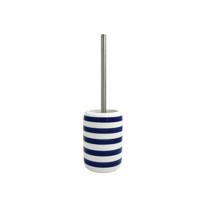 MSV Toilettenbürste mit Keramikhalter SEAUVILLE Blau & Weiß MSV