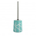 MSV Toilet brush with support Ceramic TREE White & Blue MSV