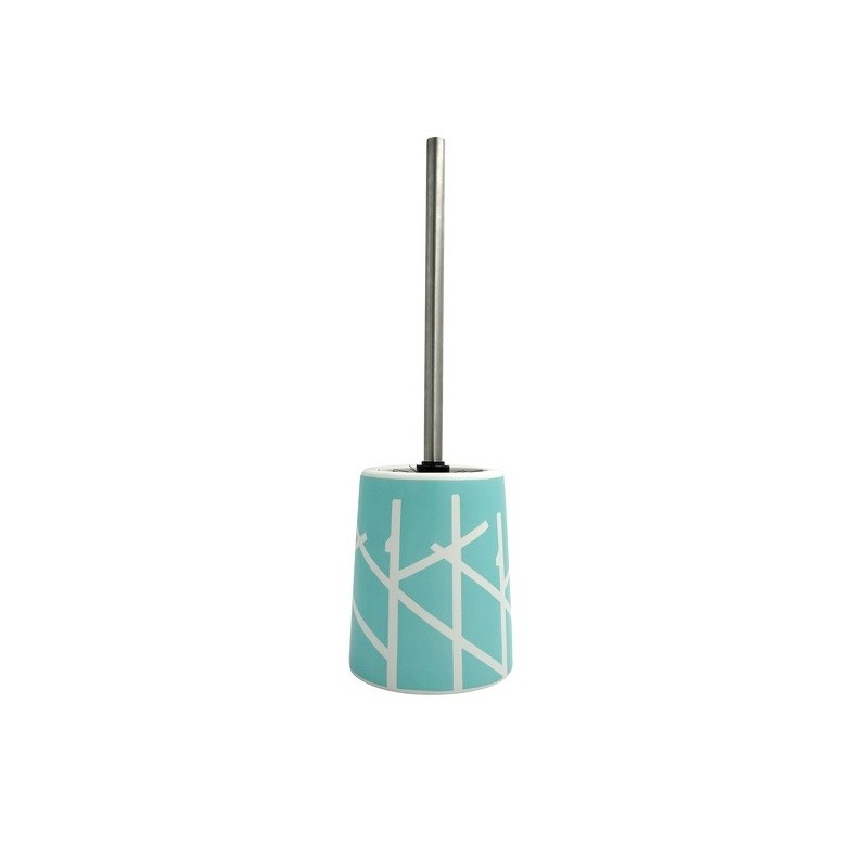 spirella Brosse Wc avec support Céramique TREE Blanc & Bleu MSV