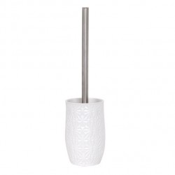 MSV Escobillero con Soporte Cerámica Venecia Blanco MSV