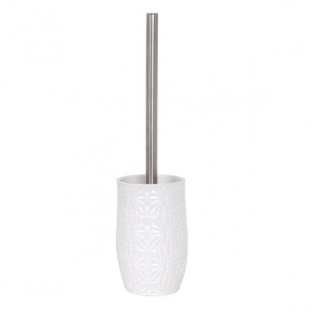 MSV Escobillero con Soporte Cerámica Venecia Blanco MSV