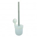 MSV scopino WC con supporto e supporto a parete bianco opaco MSV