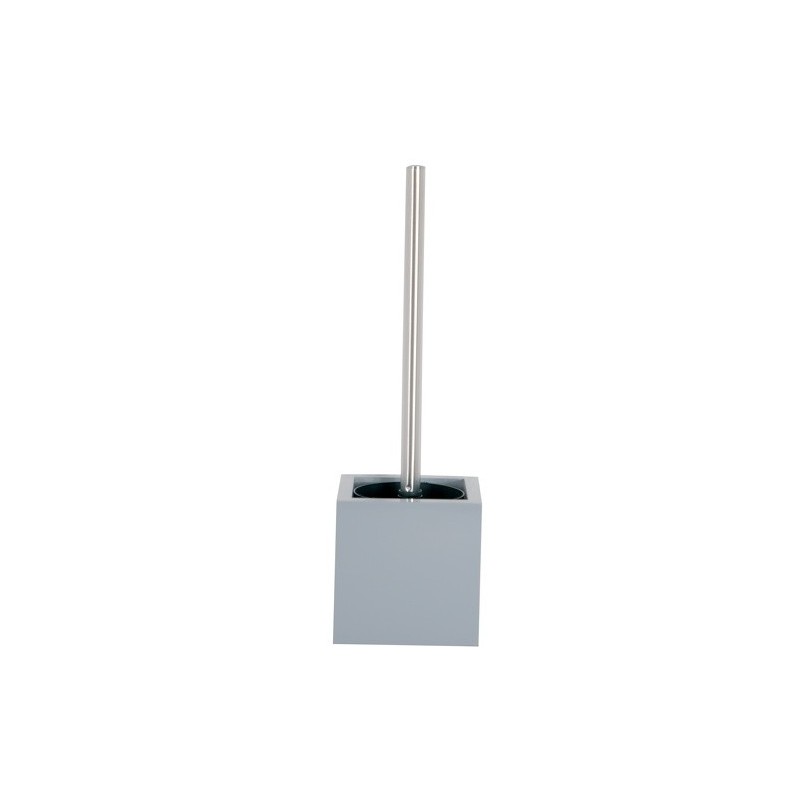 MSV Toilet Brush with MDF & Stainless Steel Holder Silver MSV