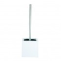 Brosse Wc avec support MDF & Inox Blanc MSV MSV