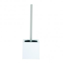 MSV Toilet Brush with MDF & Stainless Steel Holder White MSV