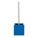 MSV WC-Bürste mit MDF- und Edelstahlhalter Marineblau MSV