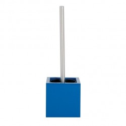 MSV Escobillero con Soporte de MDF y Acero Inoxidable Azul Marino MSV