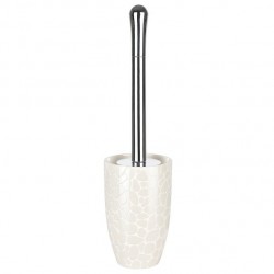 Spirella Toilet Brush with Holder Ceramic DARWIN PEBBLE Glossy White Spirella