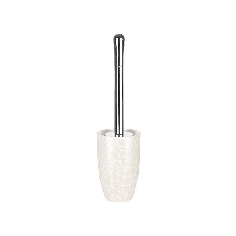 Spirella Toilet Brush with Holder Ceramic DARWIN PEBBLE Glossy White Spirella