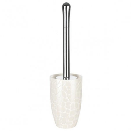 Brosse Wc avec support Céramique DARWIN PEBBLE Blanc Brillant Spirella Spirella