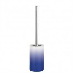 Brosse Wc avec support Céramique TUBE GRADIENT Bleu Marine Spirella Spirella