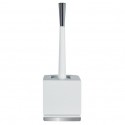 Spirella Toilet Brush with Holder Porcelain ROMA White & Silver Spirella
