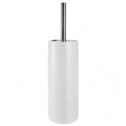 Spirella Escobillero con Soporte Cerámica TUBO ACANALADO Blanco Spirella