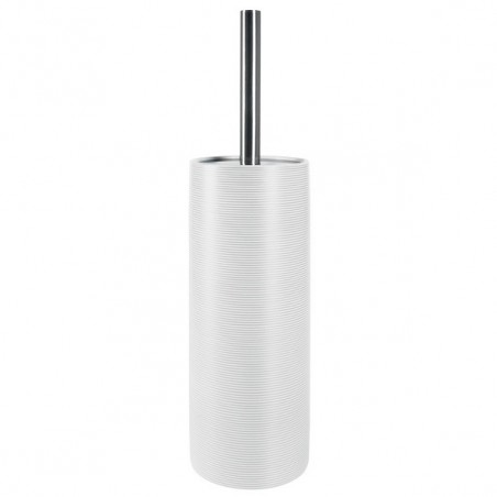 Brosse Wc avec support Céramique TUBE RIBBED Blanc Spirella Spirella