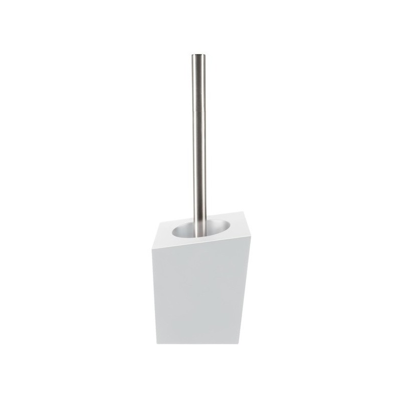 Spirella Escobillero con Soporte Poliresina YOSHI Blanco Mate Spirella