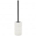 Brosse Wc avec support Porcelaine RELIEF Blanc Spirella Spirella