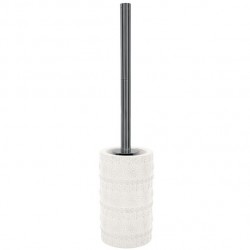 Spirella Escobillero con Soporte Porcelana RELIEF Blanco Spirella