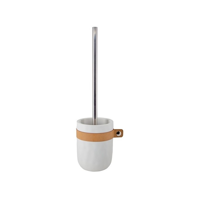 spirella Brosse Wc avec support Polyresine LIO Blanc Spirella