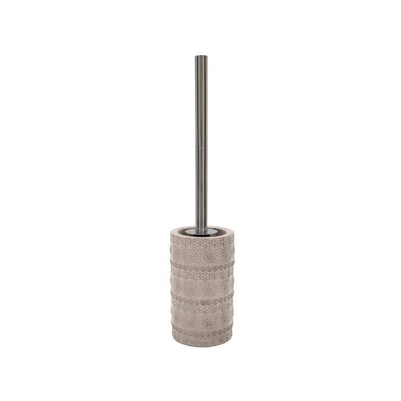 Spirella Escobillero con Soporte Porcelana RELIEF Beige Spirella