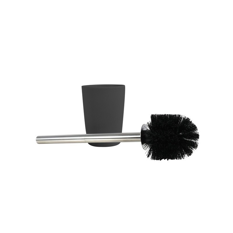 Spirella Scopino con Supporto Fibre di Bambù TAKEO Antracite Spirella