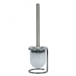 Spirella Escobillero con Soporte Vaso LEVEL Blanco Spirella
