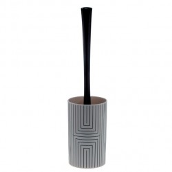 Spirella Toilet brush with support PS GRAPHIC Black & White