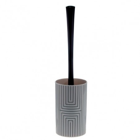 brosse Wc avec support PS GRAPHIC Noir & Blanc Spirella Spirella